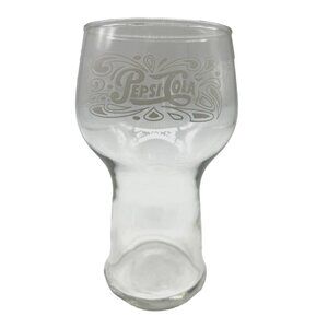Vintage 1970s Pepsi Cola Fountain glass pedestal glassware